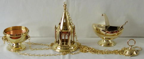 Westminster Gothic Tower Thurible and Boat